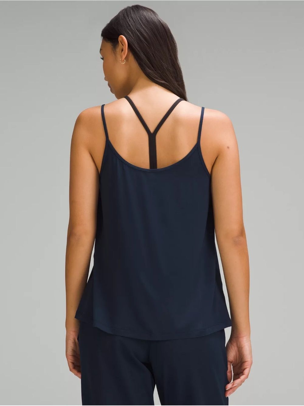 lululemon Modal Silk-Blend Navy Spaghetti-Strap Camisole size 6 - Picture 2 of 7